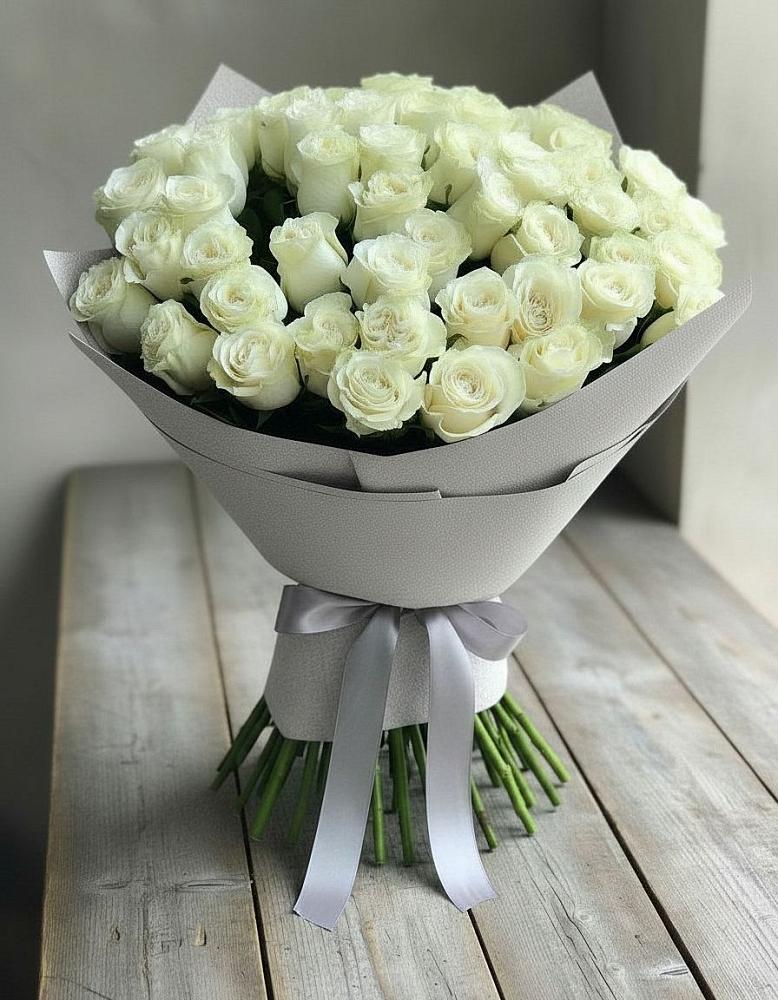Букет 35 Белых роз в Варениковском