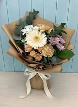 Букет цветов из:  Герберы и Хризантемы в Варениковском