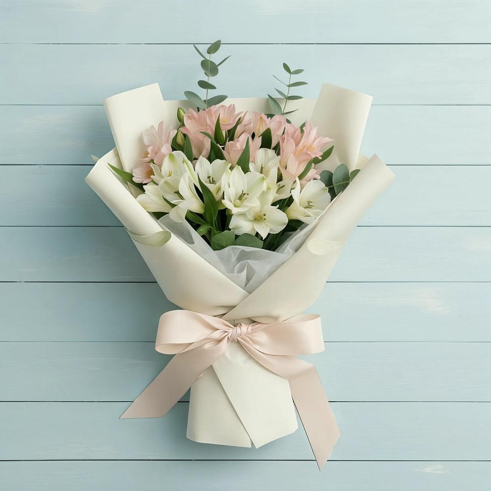 Букет цветов из: Альстромерии в Варениковском