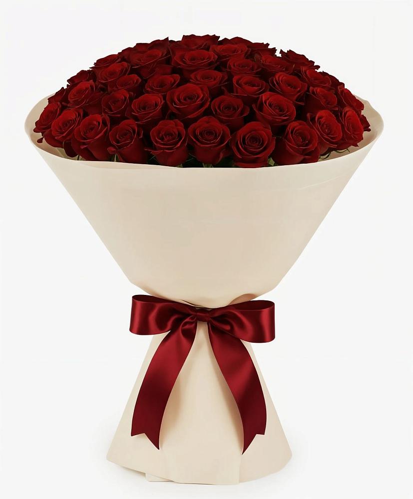 Букет 101 Бордовая роза Блэк Бакарра в Варениковском